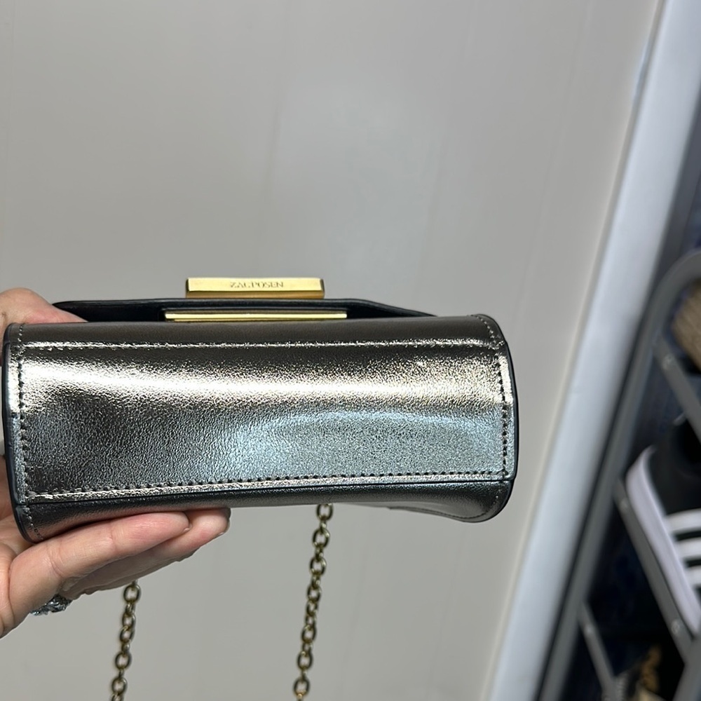 Zac Zac Posen Eartha Mini Gold Crossbody Bag MSRP398 - Picture 4 of 16